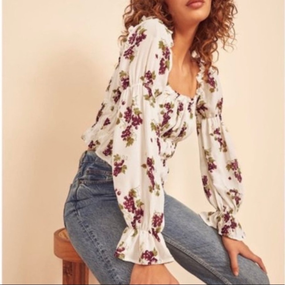 Reformation grape vine top NWT size M